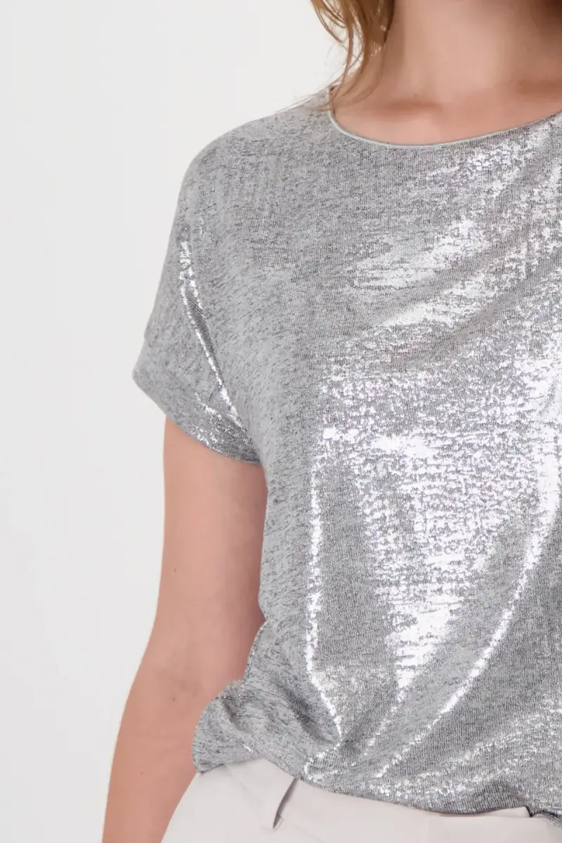 Monari Glänzendes T-Shirt Letzte 2 Tage