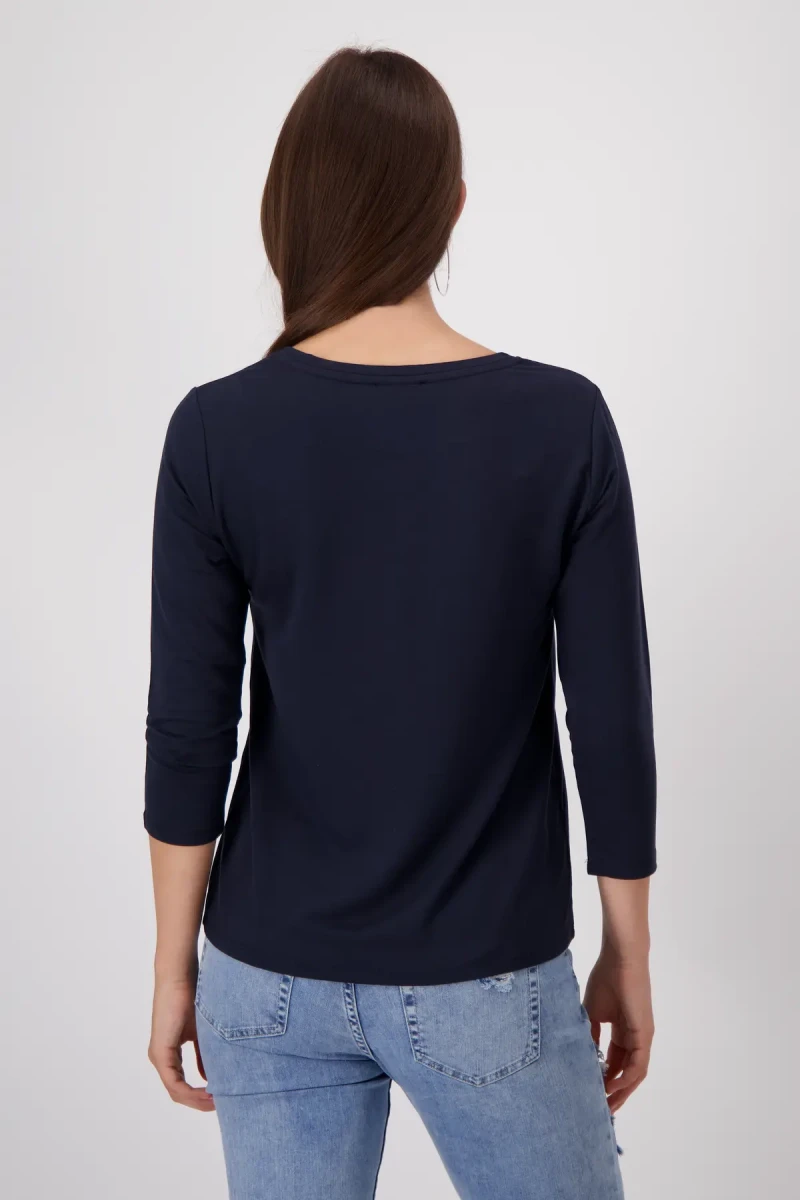 Monari Shirt mit Emblem Print Bis zu 65% Rabatt