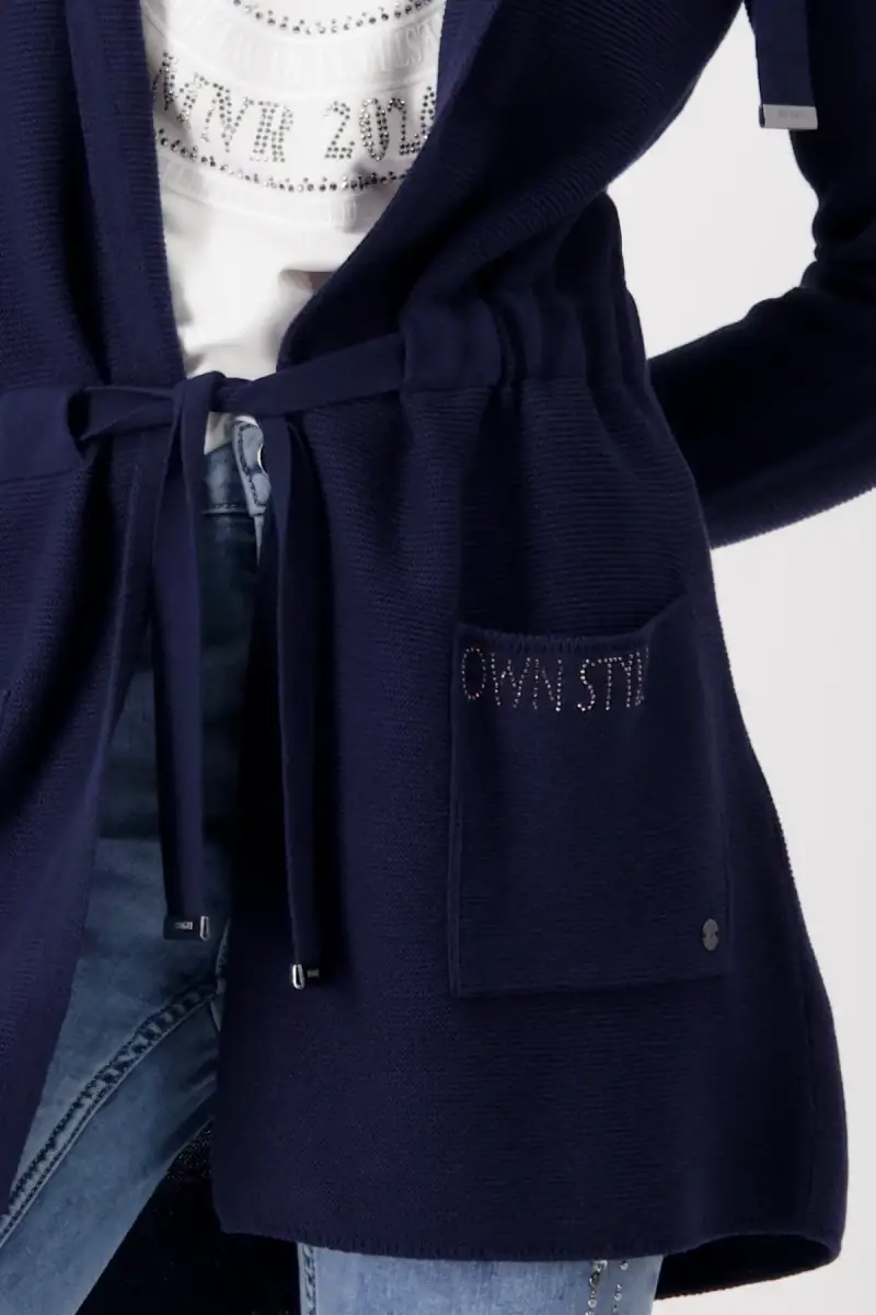 Monari Strickjacke mit Taillenband Vierteljährliche Förderung
