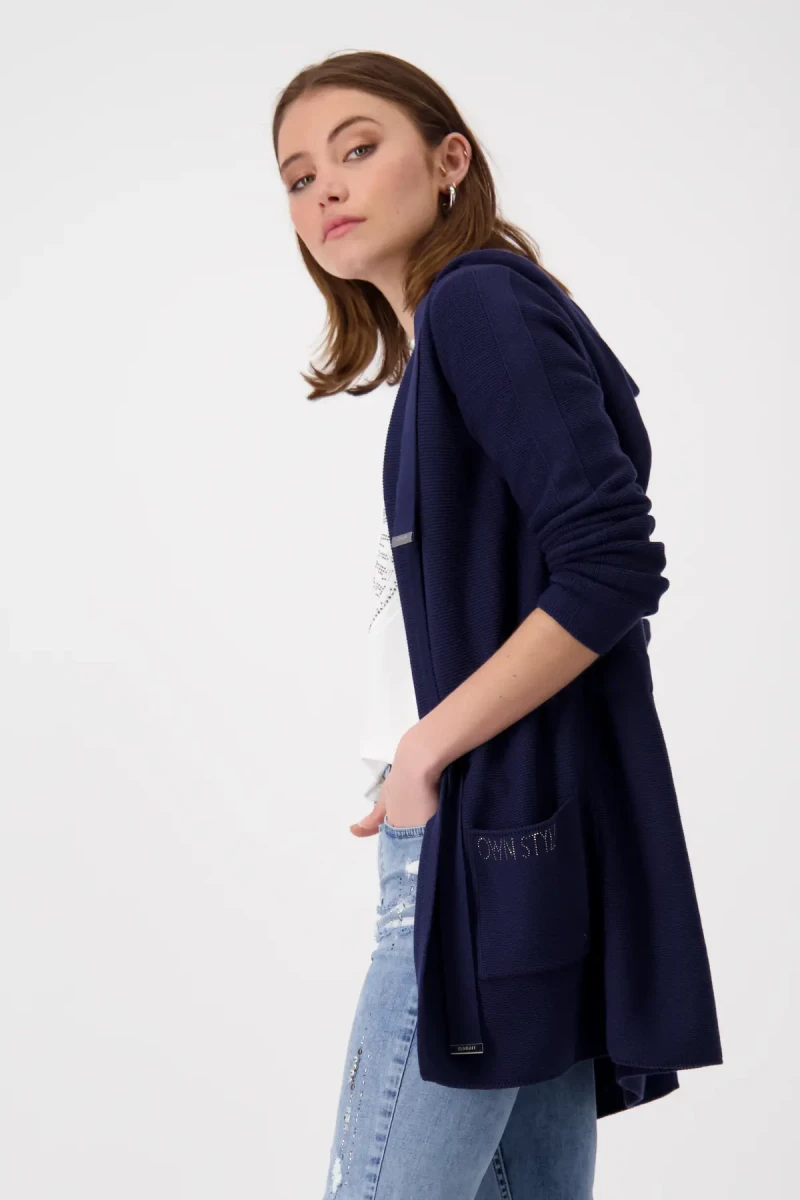 Monari Strickjacke mit Taillenband Vierteljährliche Förderung