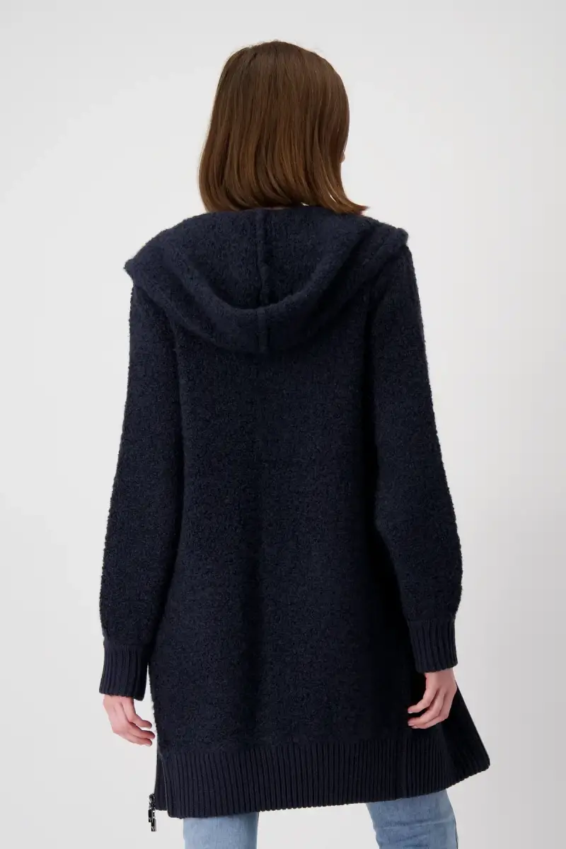 Monari Boucle Jacke mit Kapuze 50% Rabatt mit kostenlosem Versand
