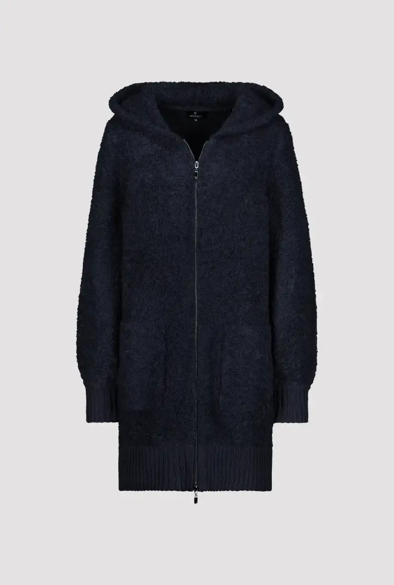 Monari Boucle Jacke mit Kapuze 50% Rabatt mit kostenlosem Versand
