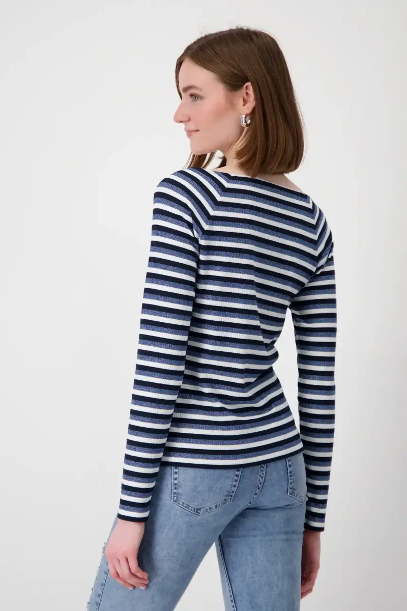 Monari Ringel Shirt Clearance-Verkauf