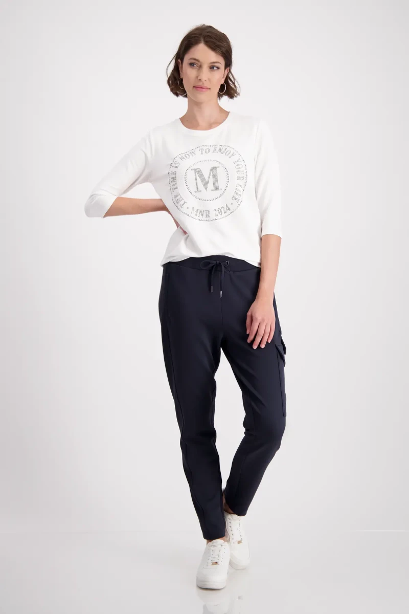 Monari Shirt mit Emblem Print Hotsell