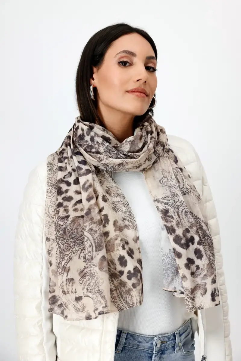 Monari Leichter Schal mit Leo Paisleymuster Günstig kaufen