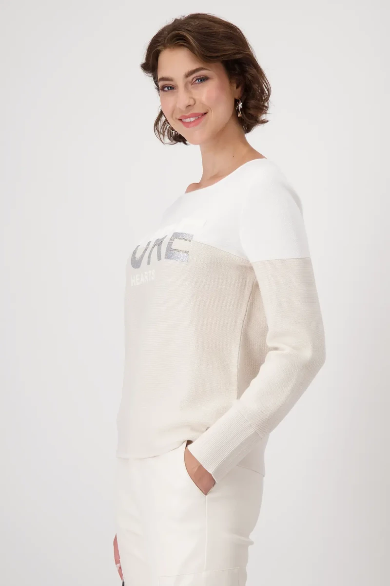 Monari Colorblock Pullover Großer Ausverkauf
