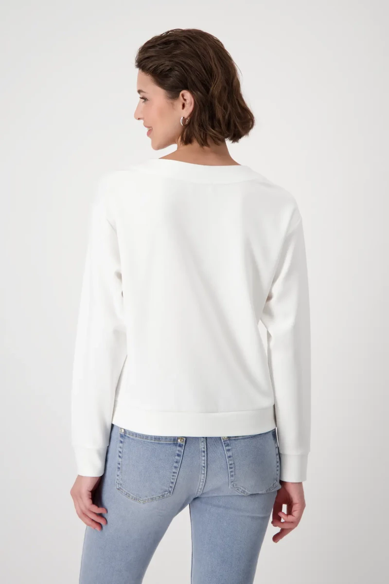 Monari Sweatshirt mit Schrift Exklusivangebot