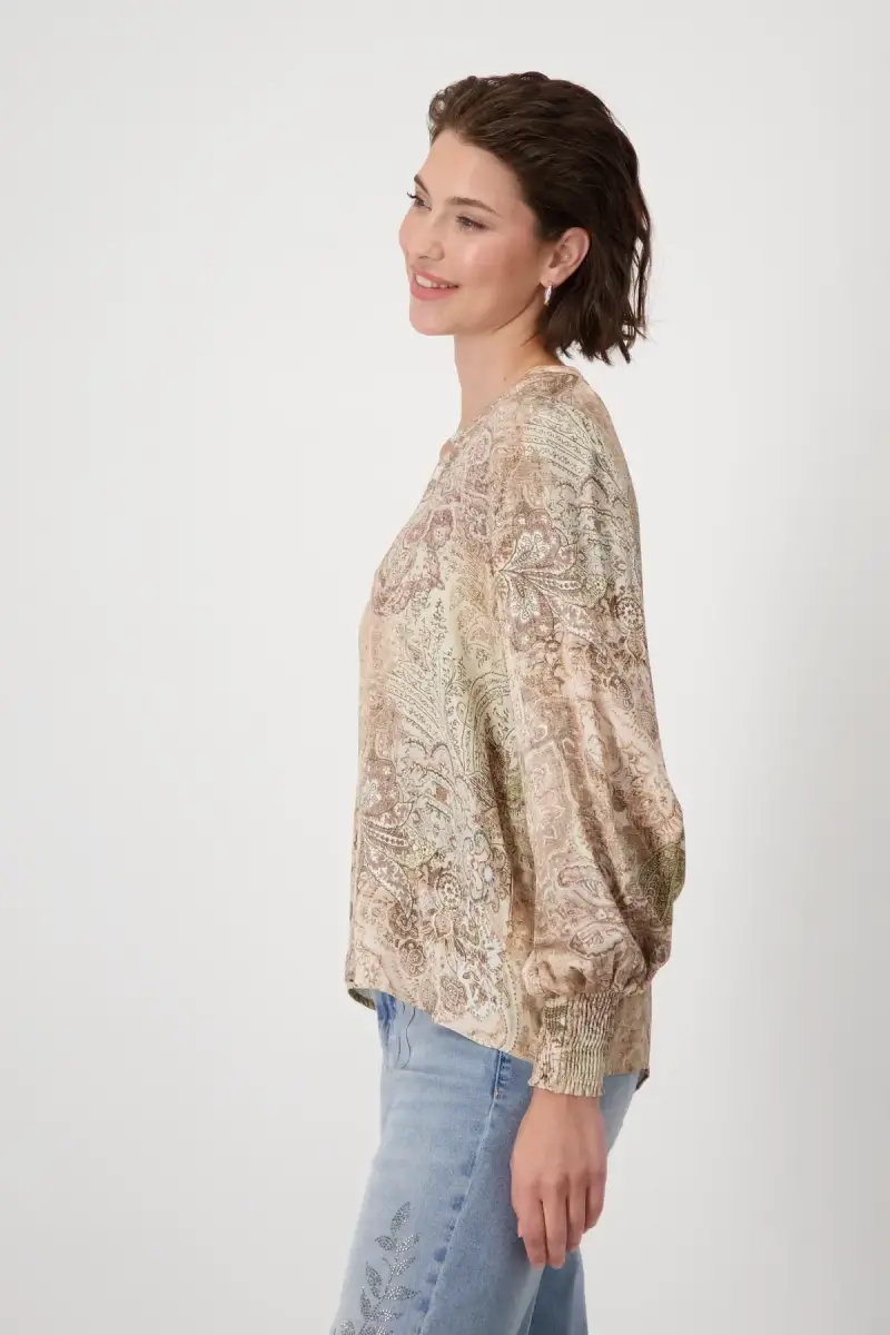 Monari Bluse mit Paisleymuster Saisonschlussverkauf