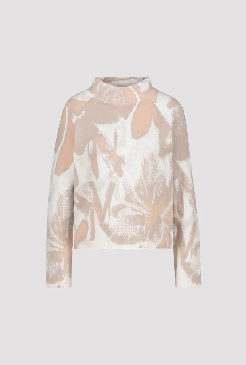 Monari Strickpullover mit Blumenmuster Cyber Monday
