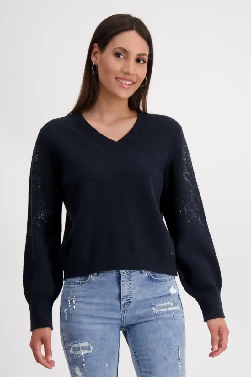Monari Wendepullover mit Schmuck Heißer Verkauf