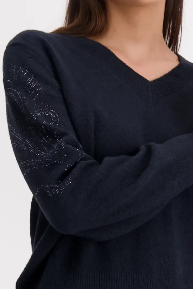 Monari Wendepullover mit Schmuck Heißer Verkauf