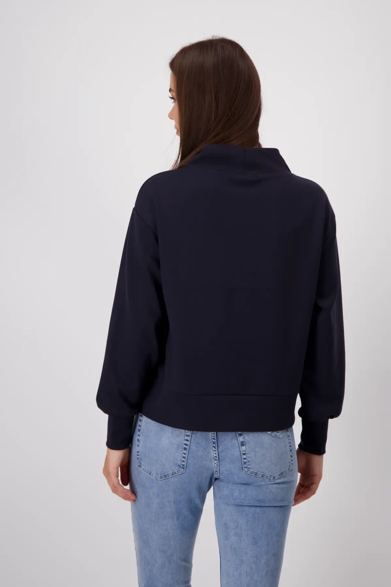 Monari Sweatshirt mit Emblem Print Top Angebot