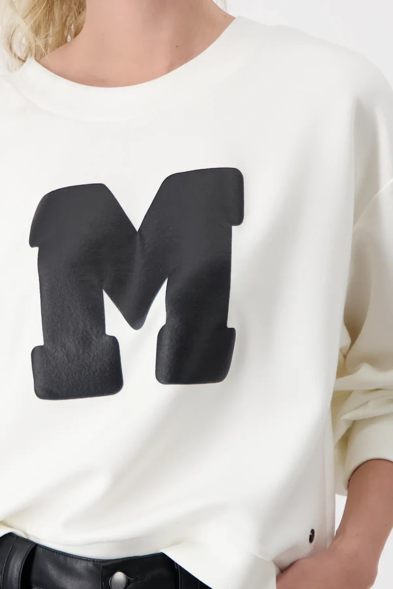 Monari Sweatshirt mit Buchstaben Print Blitzangebot