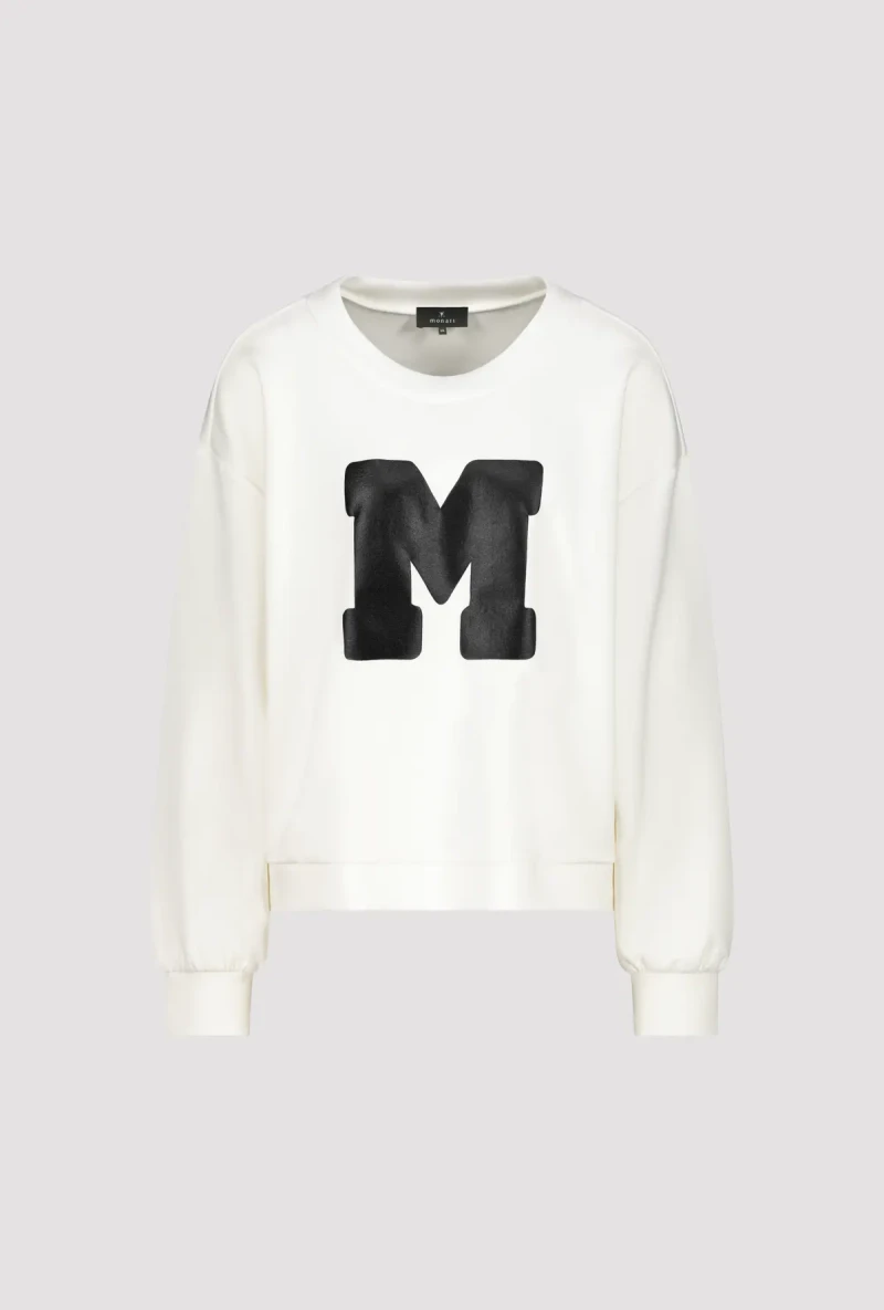 Monari Sweatshirt mit Buchstaben Print Blitzangebot