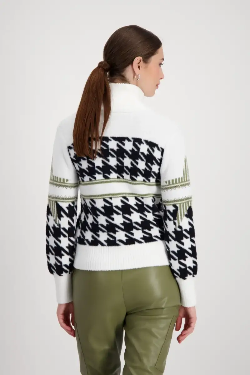 Monari Strickjacke mit Hahnentrittmuster Kauf eins, bekomm eins gratis