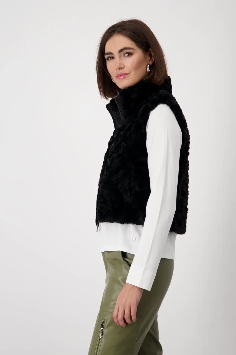 Monari Cropped-Weste mit Taschen Bis zu 50% Rabatt