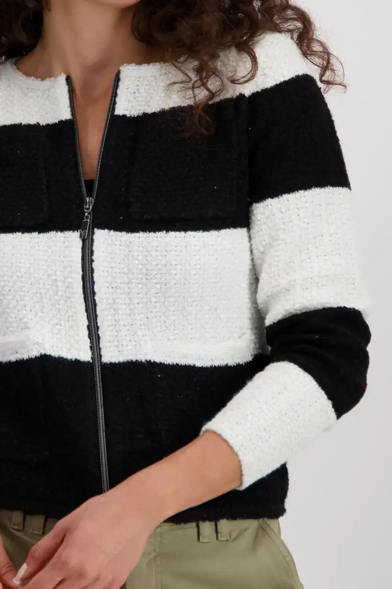Monari Strickjacke mit Fransen Sonderangebot der Fabrik