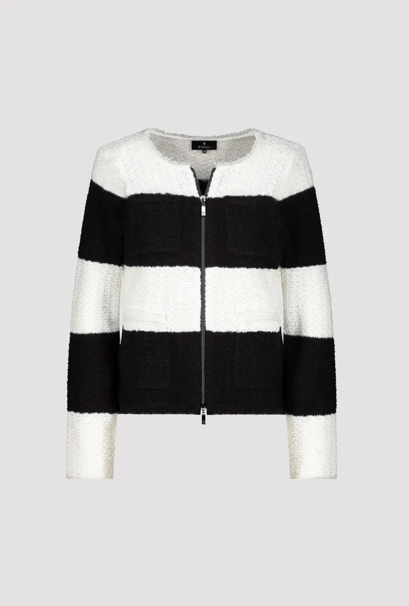 Monari Strickjacke mit Fransen Sonderangebot der Fabrik