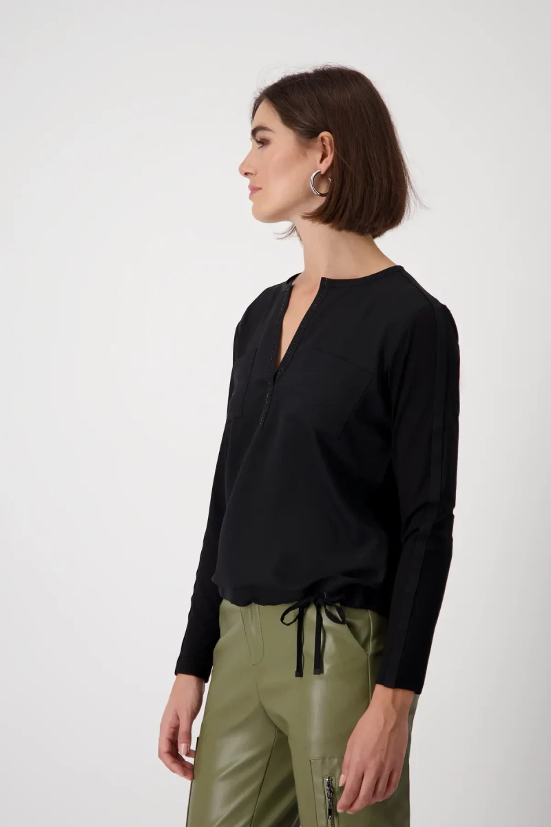 Monari Blusenshirt mit Strasssteine Vierteljährliche Förderung