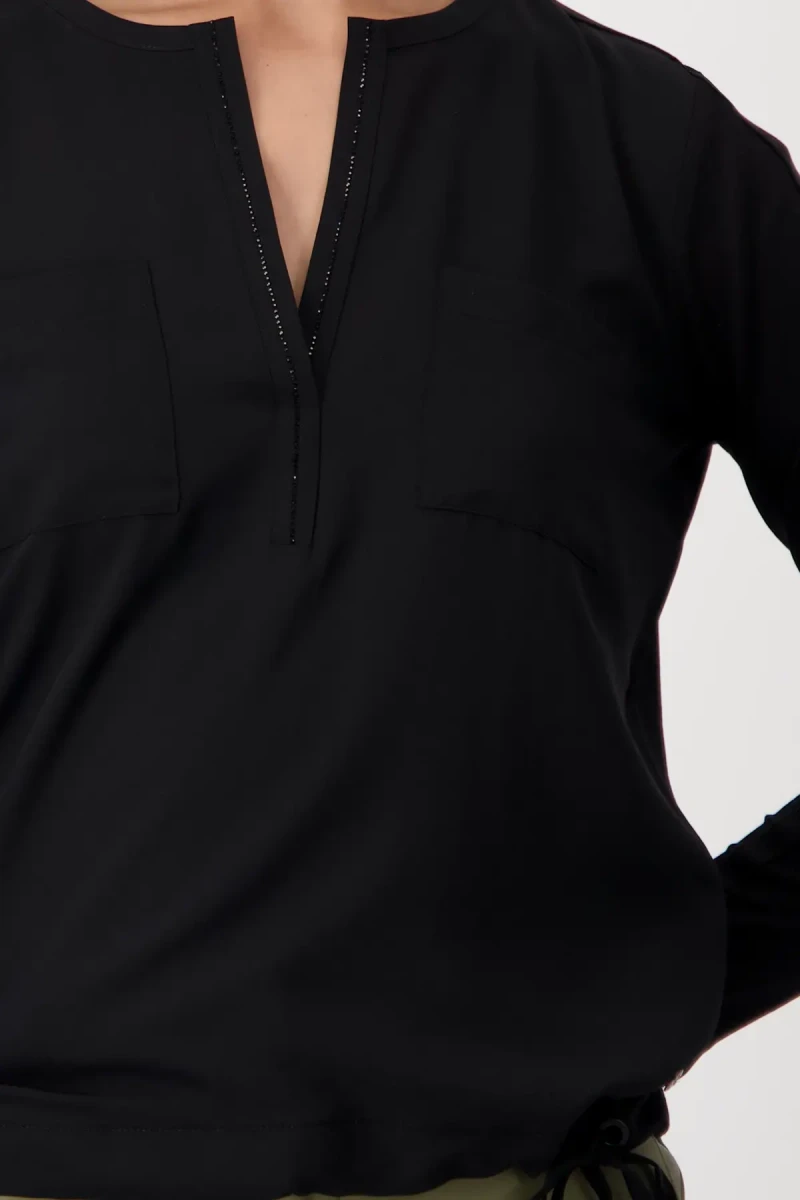 Monari Blusenshirt mit Strasssteine Vierteljährliche Förderung
