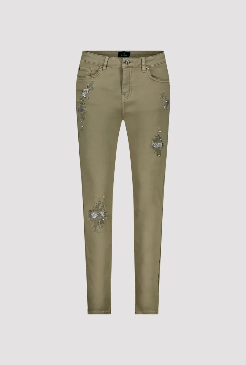 Monari Destroyed Jeans mit Schmuck Im Verkauf