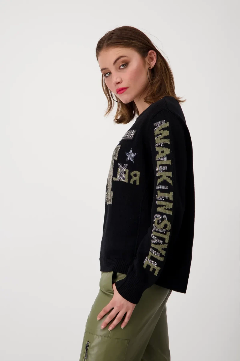 Monari Pullover mit Strass Auslauf