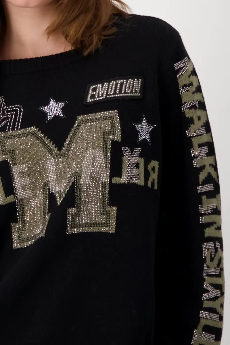 Monari Pullover mit Strass Auslauf