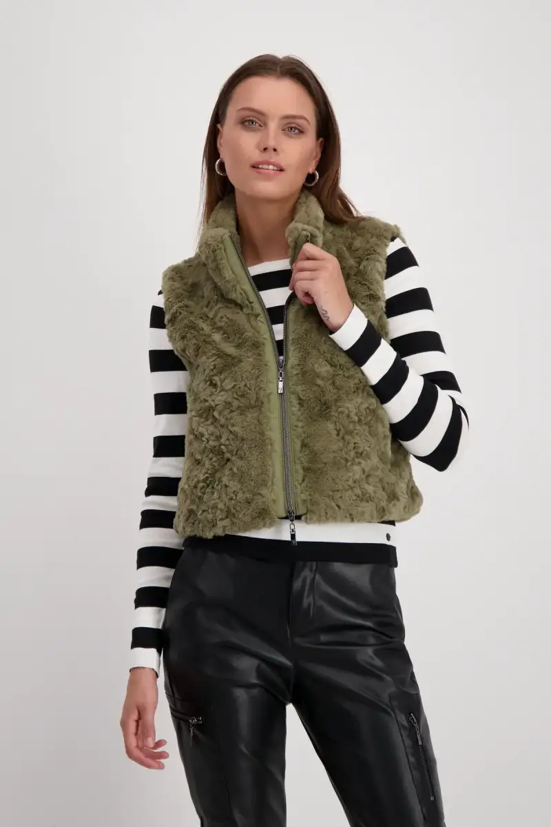 Monari Cropped-Weste mit Taschen Limitierter Zeitrabatt