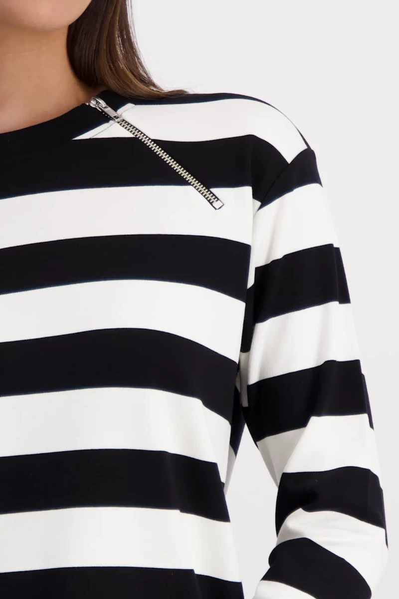 Monari Gestreiftes Sweatshirt Fabrik Onlineshop