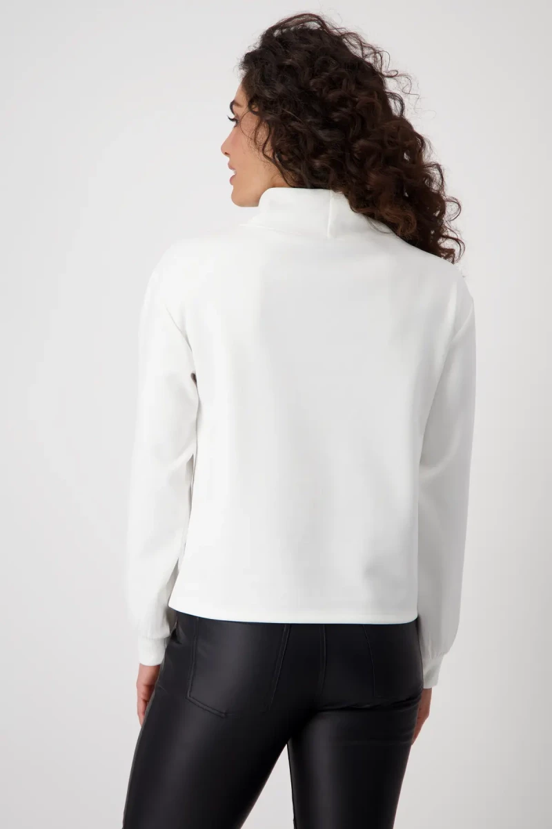 Monari Sweatshirt mit Patches und Strass Fabrikpreis