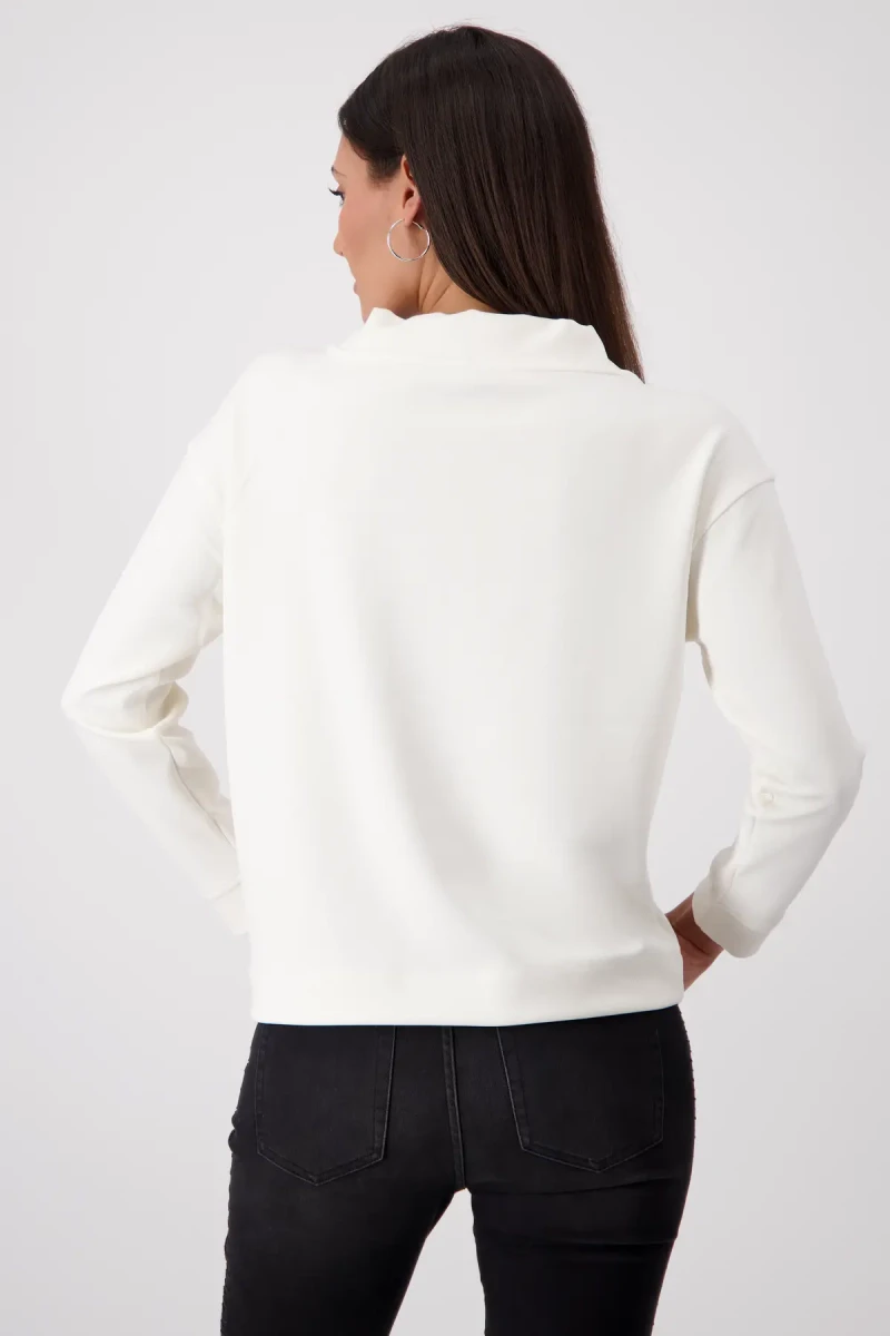 Monari Sweatshirt mit geschmückten Taschen Saisonschlussverkauf