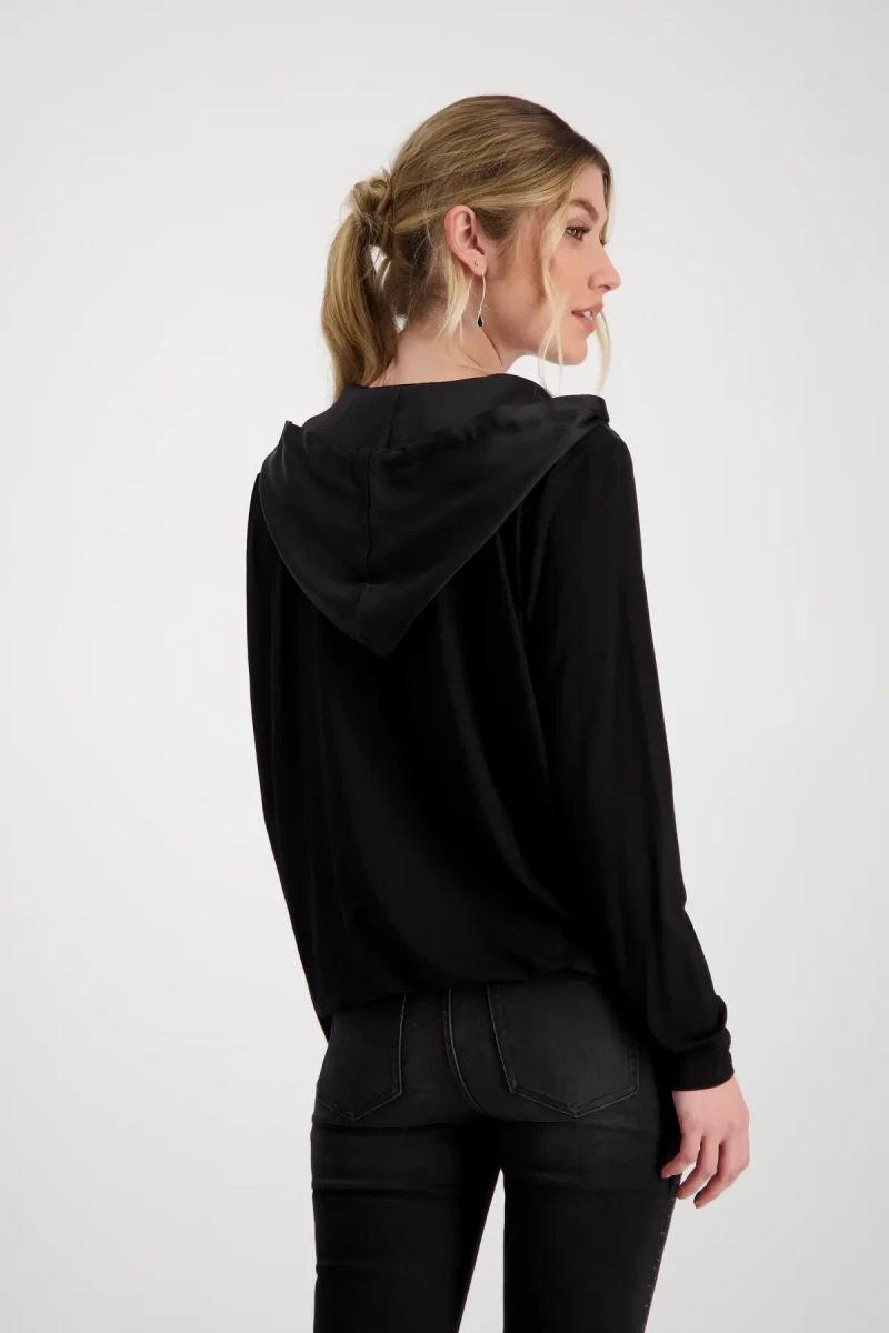 Monari Satin Blusenshirt mit Kapuze Vatertagsangebot