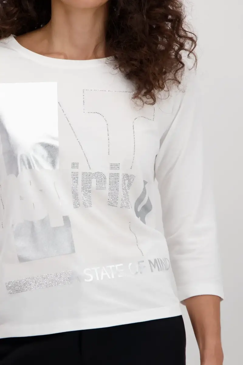 Monari Shirt mit tonigem Print Valentinstagsangebot