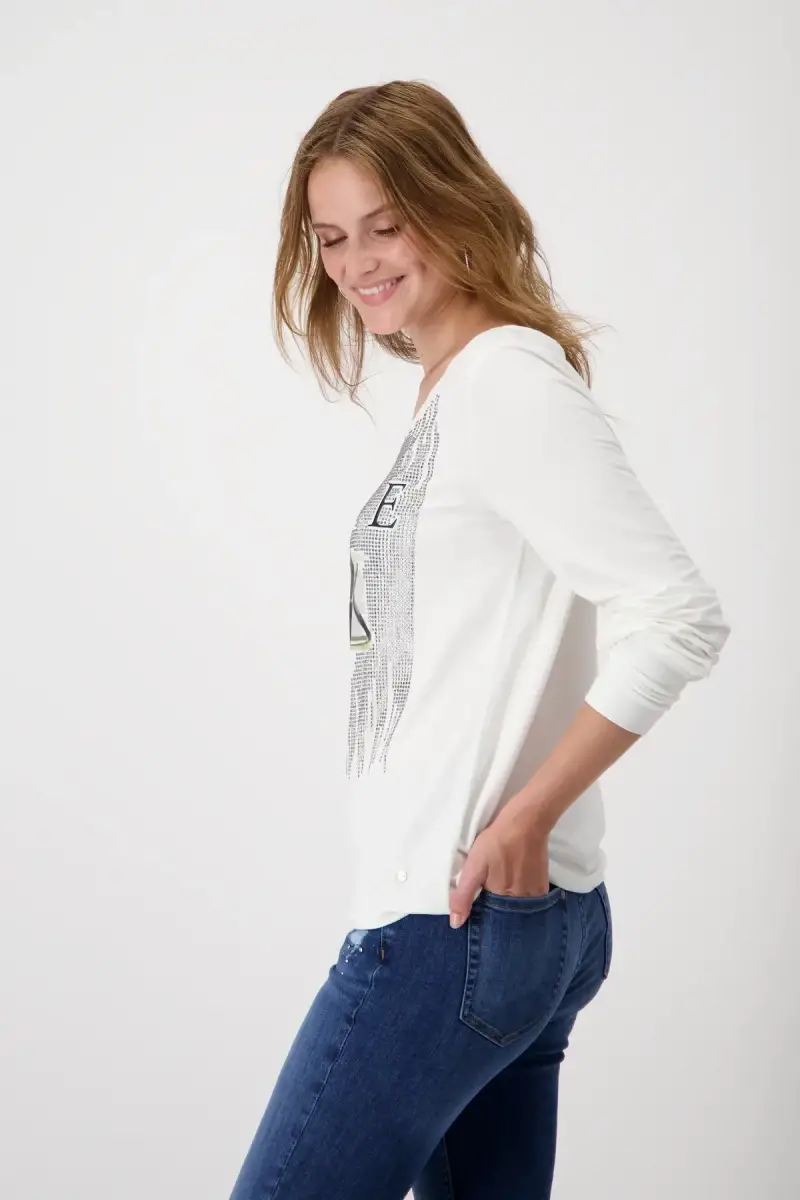 Monari Shirt mit Taschen Print Lagerräumung
