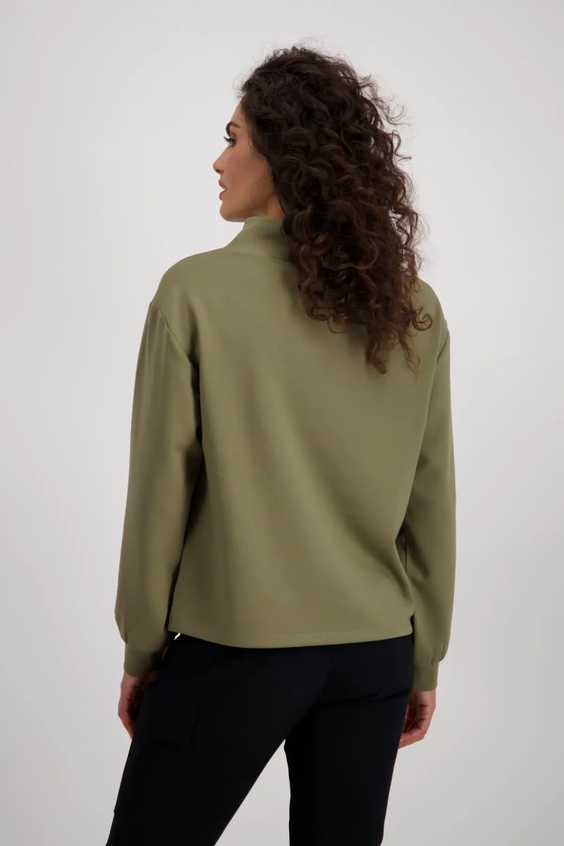 Monari Sweatshirt mit Patches und Strass Top Angebot