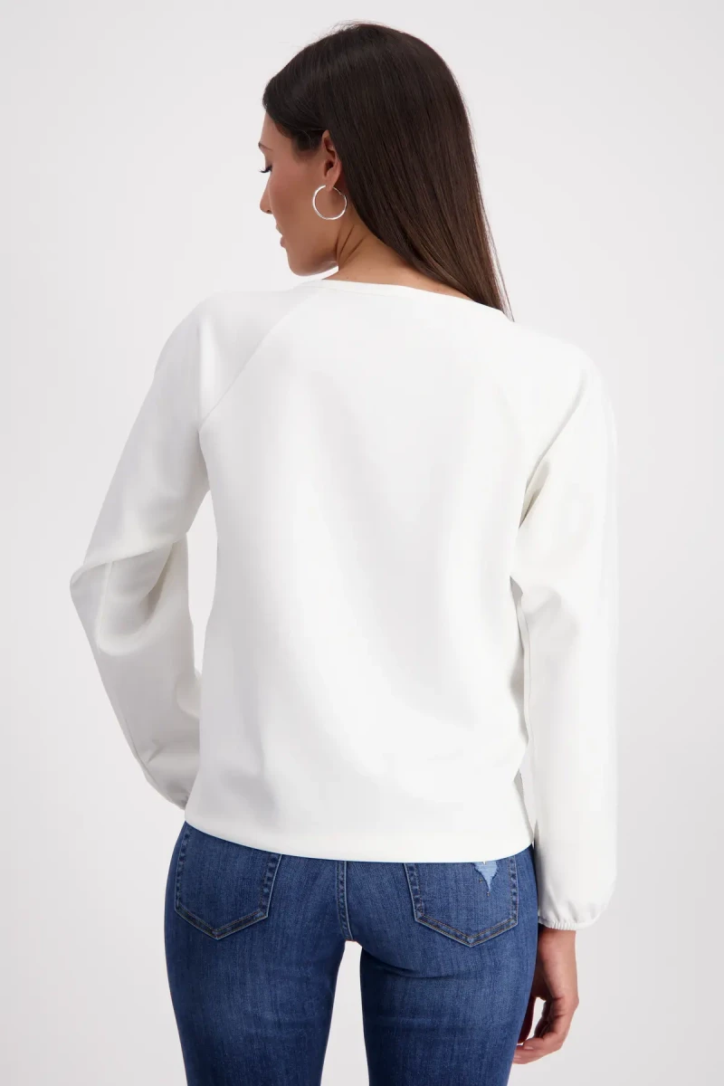 Monari Sweatshirt mit Schmuckschrift Blitzangebot