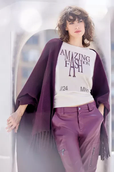Monari Shirt mit Pailletten Schrift Super Sparpreis