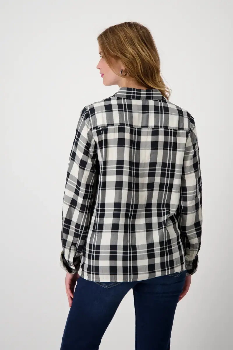 Monari Bluse mit Karomuster Begrenzte Freigabe