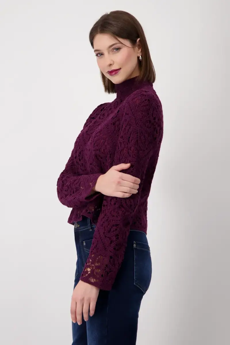Monari Pullover mit Cornelly Häckelmuster Zeitbegrenzte Promotion