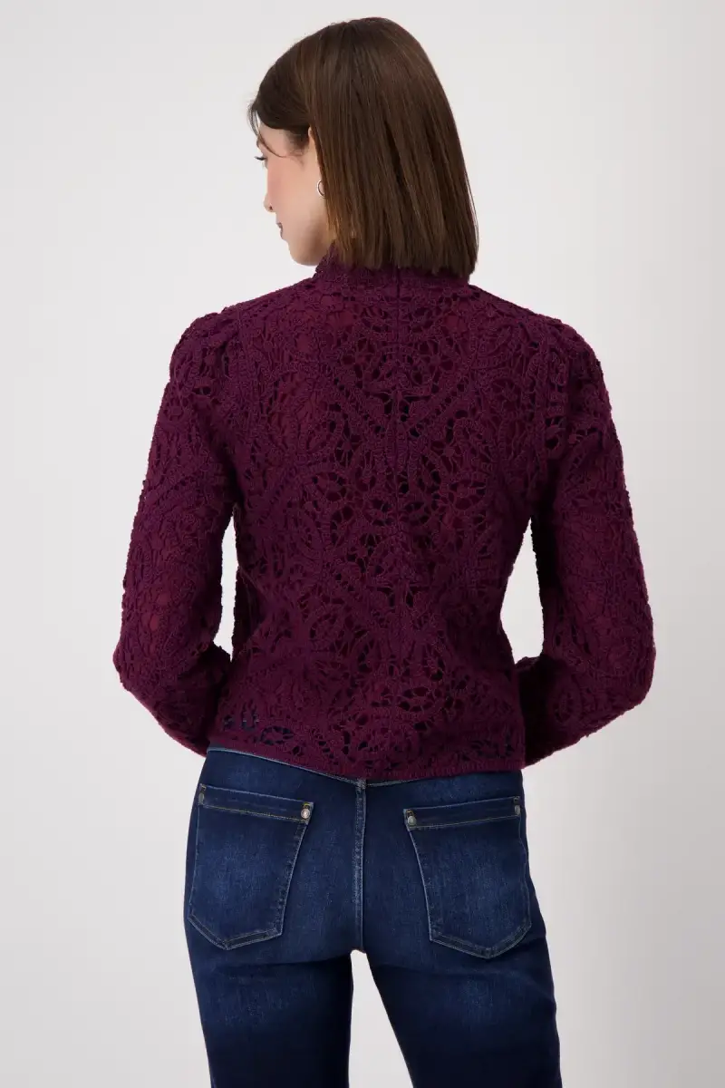 Monari Pullover mit Cornelly Häckelmuster Zeitbegrenzte Promotion