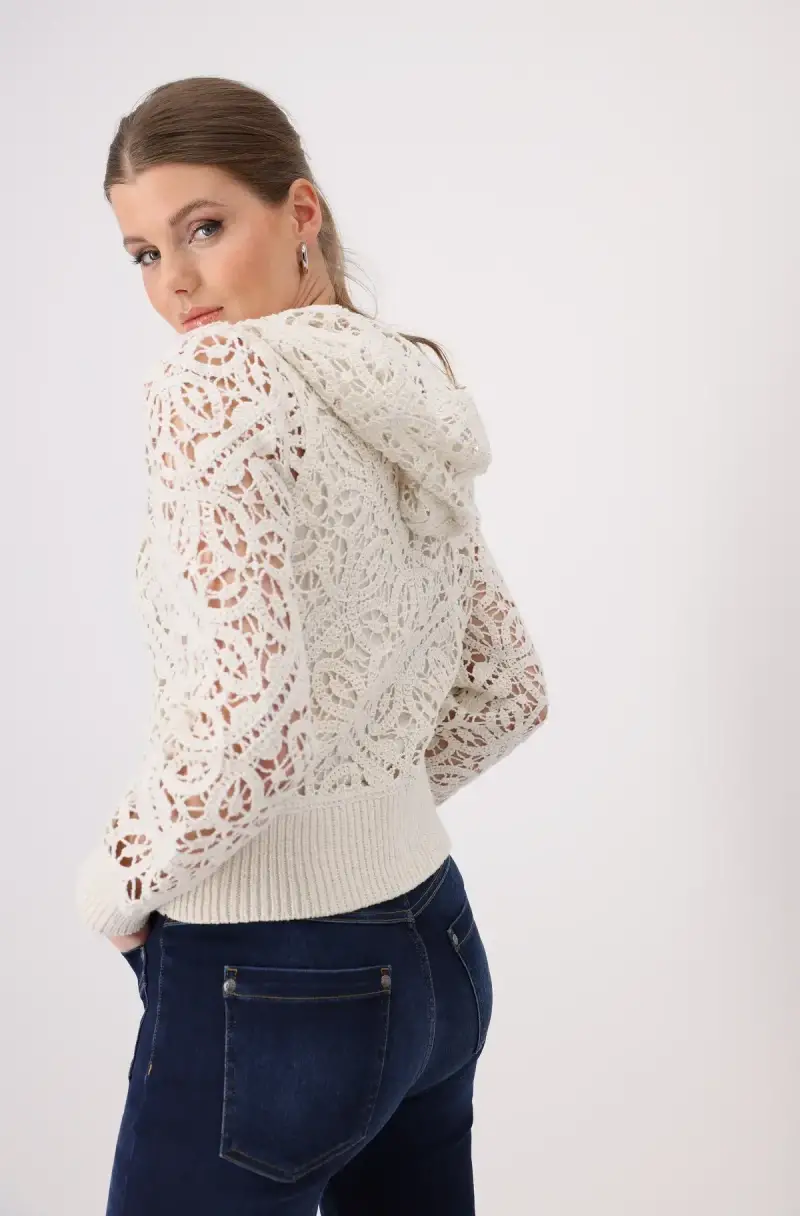 Monari Häkeljacke mit Reißverschluss Black Friday Preise
