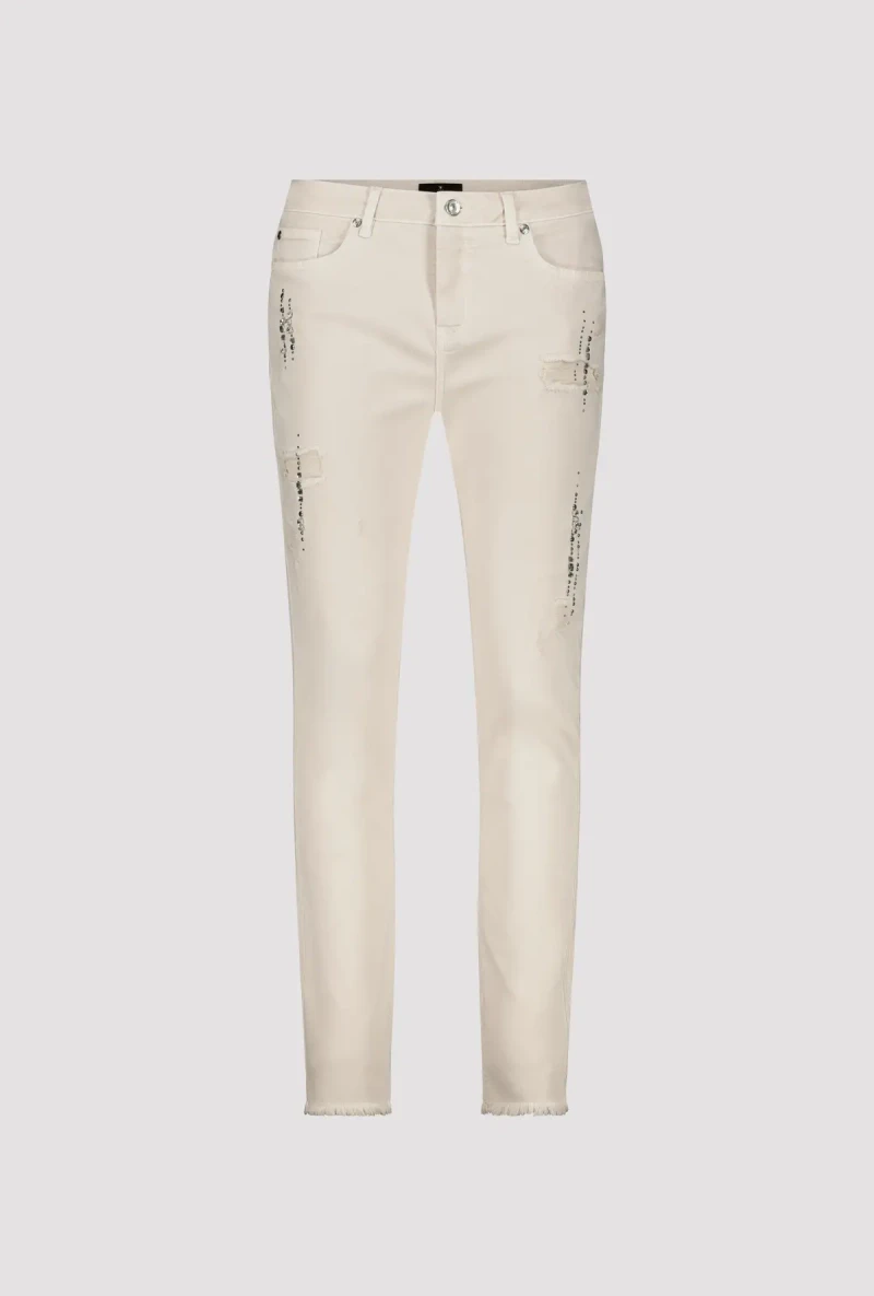 Monari Destroyed Jeans mit Strass zollfrei