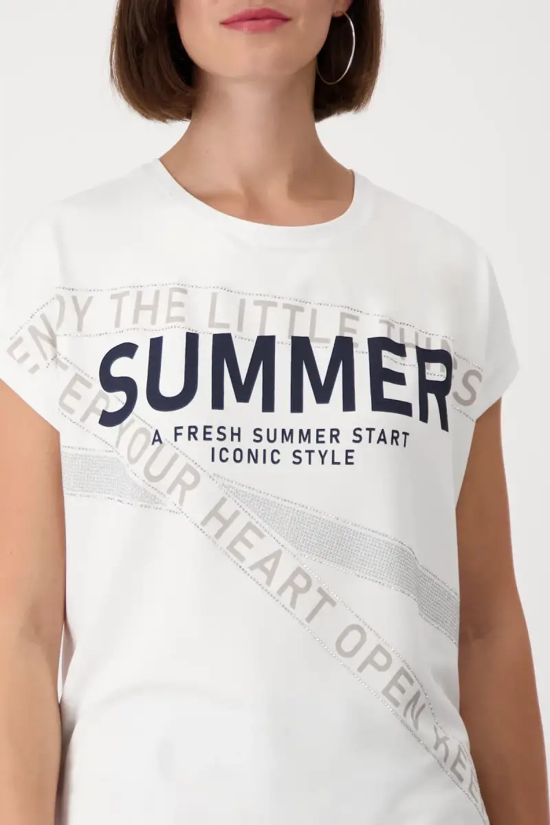 Monari Shirt mit Schrift im Angebot