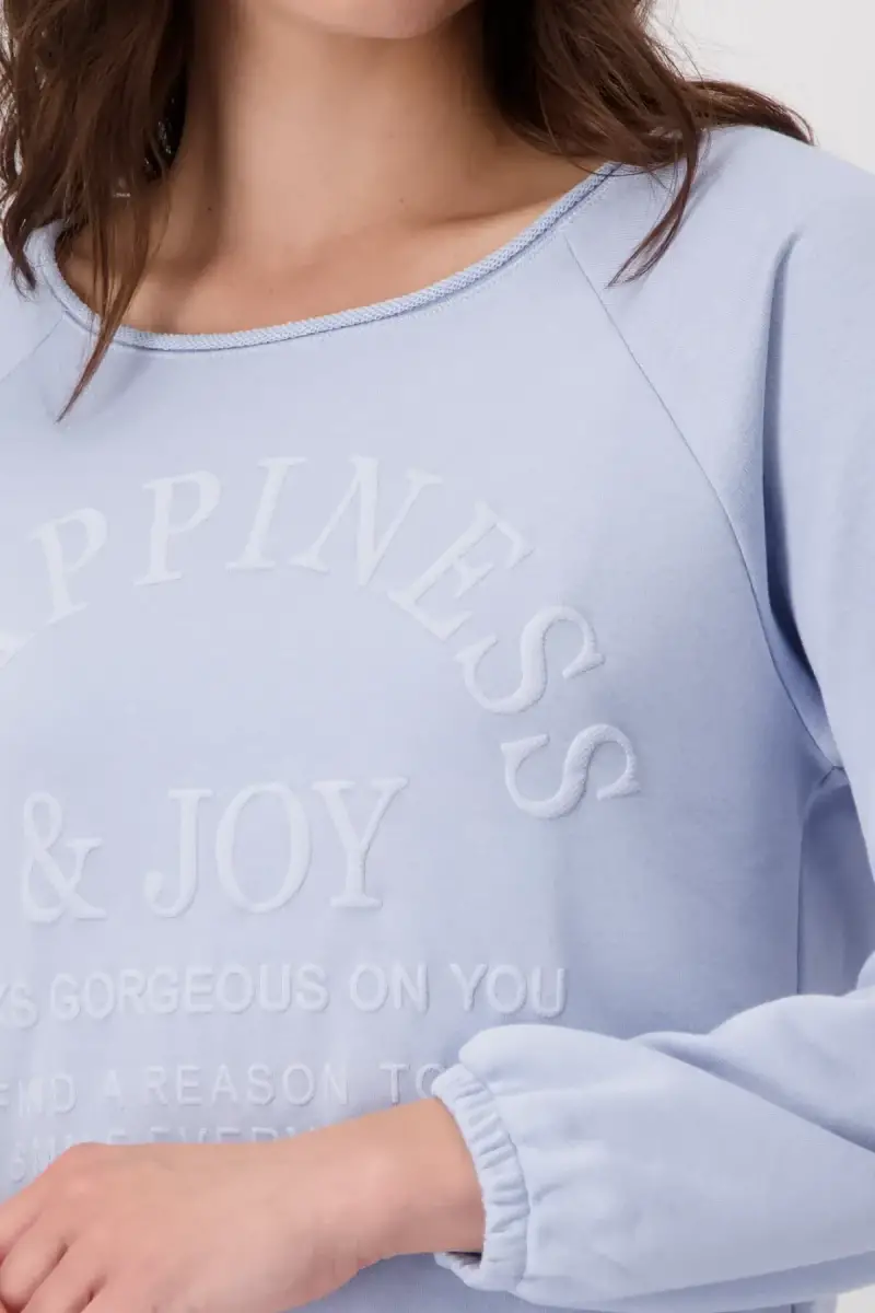 Monari Sweatshirt mit toniger Schrift Meist gekauft
