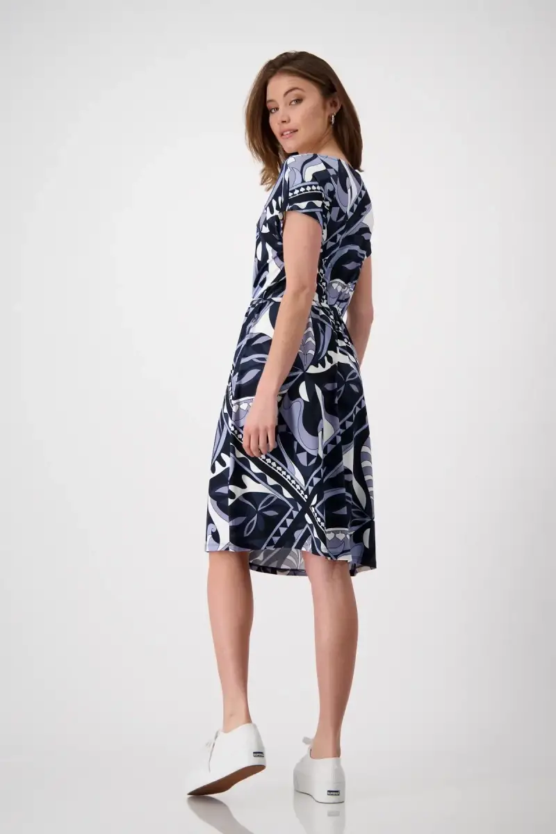 Monari Kleid mit Ornamentmuster Fabrik Onlineshop