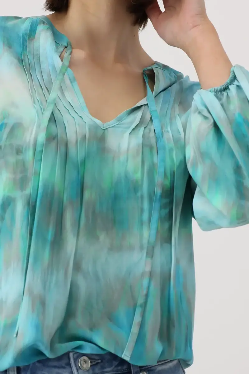 Monari Luftige Bluse mit Batikmuster Valentinstagsangebot