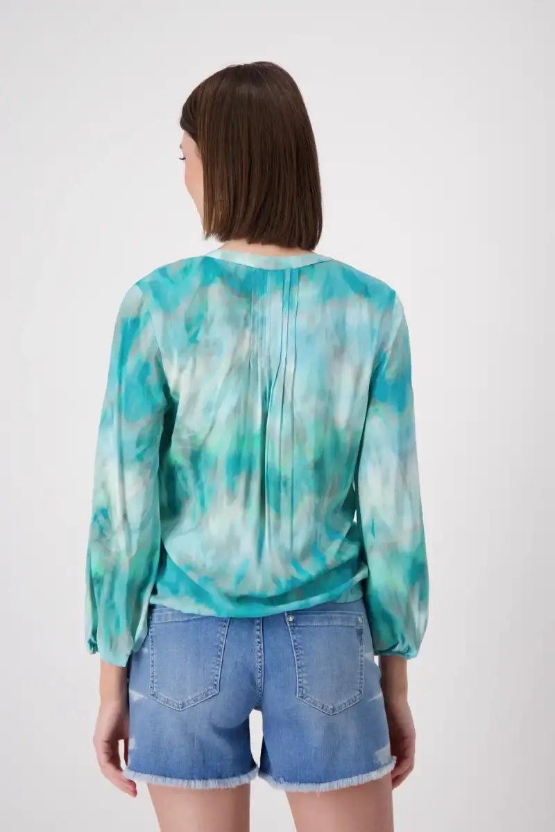 Monari Luftige Bluse mit Batikmuster Valentinstagsangebot