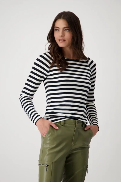Monari Leinen Bluse Lagerräumung