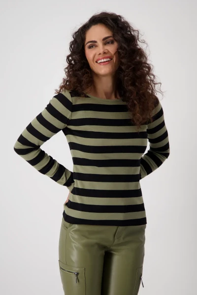 Monari Sweatshirt mit Hawaii Print Top Angebot