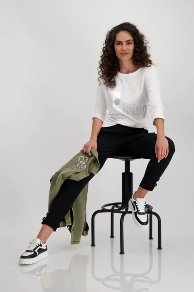 Monari Shirt mit Schmuckschrift Neuheiten